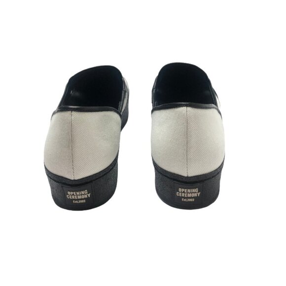 Women's Opening Ceremony Binx White Canvas Slip On Platform Sneakers Siz… - Picture 4 of 9